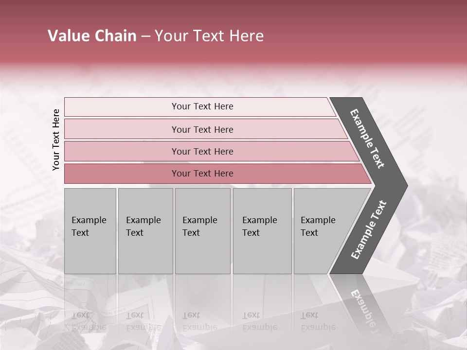 White Target Statistics PowerPoint Template