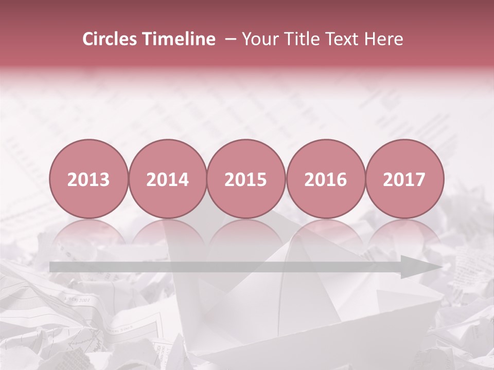 White Target Statistics PowerPoint Template