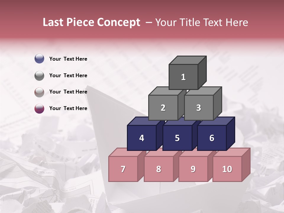White Target Statistics PowerPoint Template
