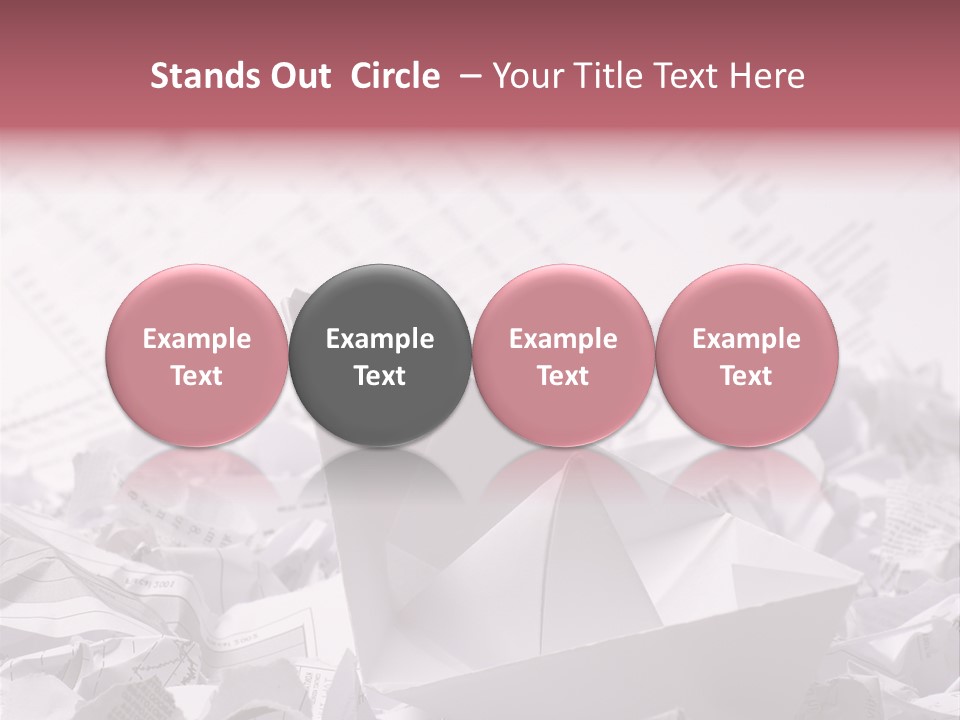 White Target Statistics PowerPoint Template