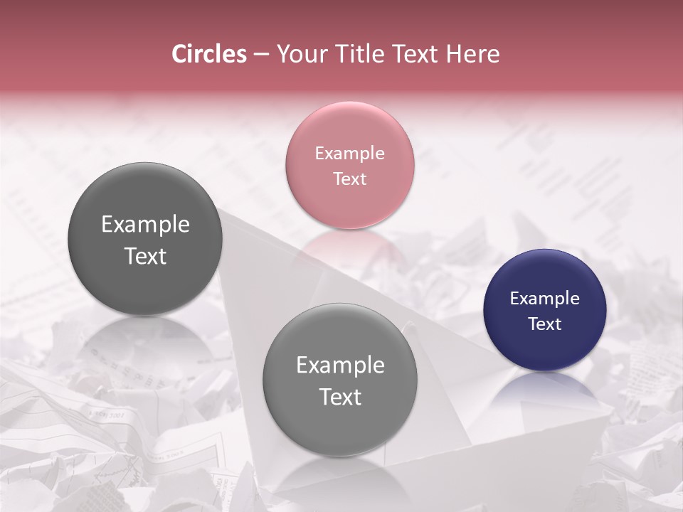 White Target Statistics PowerPoint Template