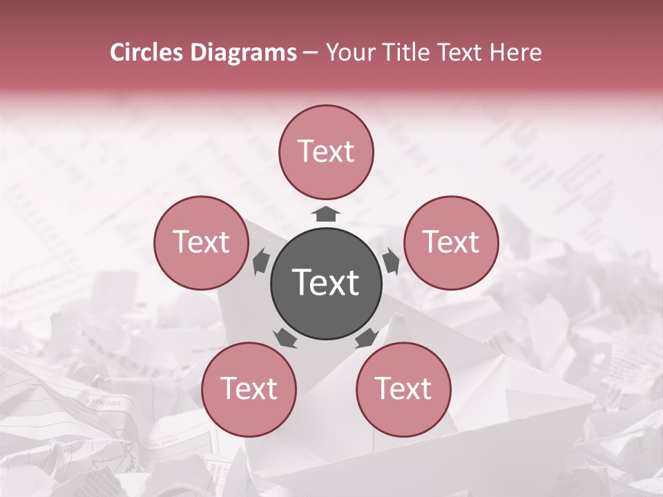 White Target Statistics PowerPoint Template