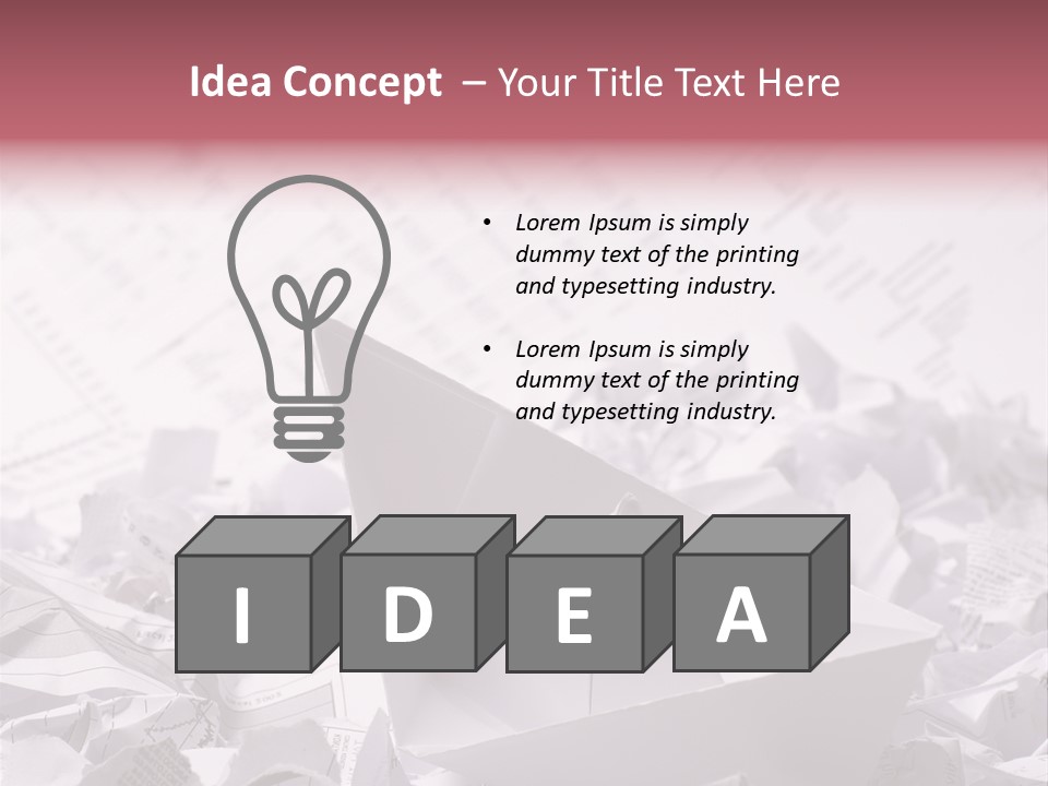 White Target Statistics PowerPoint Template