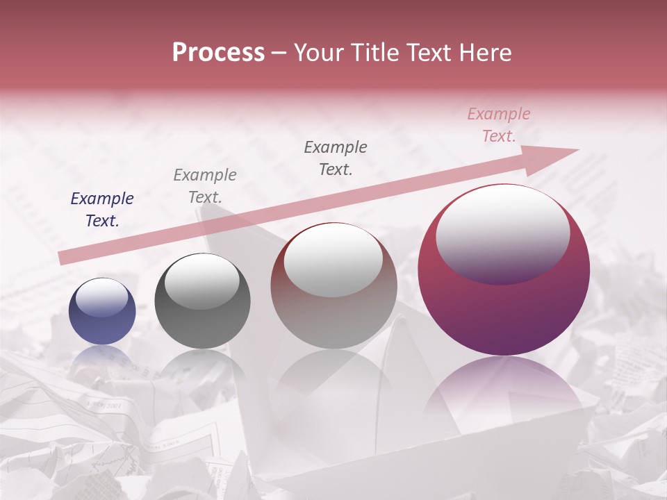 White Target Statistics PowerPoint Template