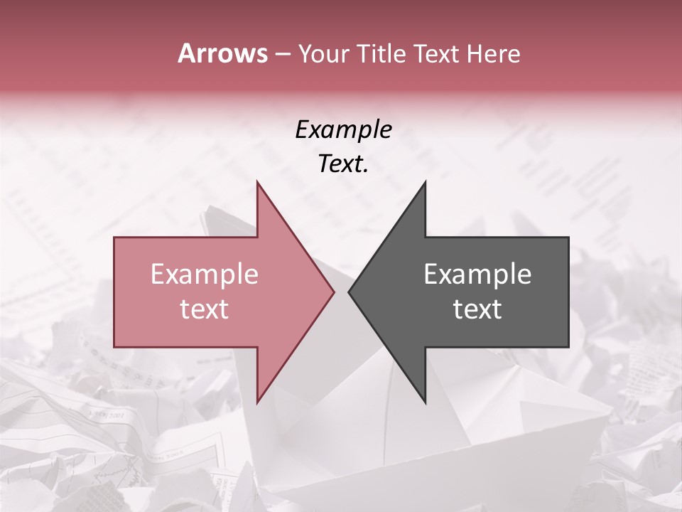 White Target Statistics PowerPoint Template