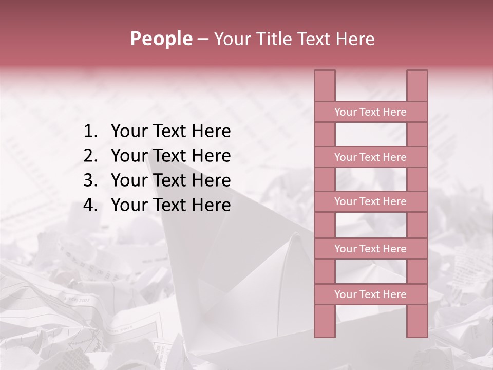 White Target Statistics PowerPoint Template