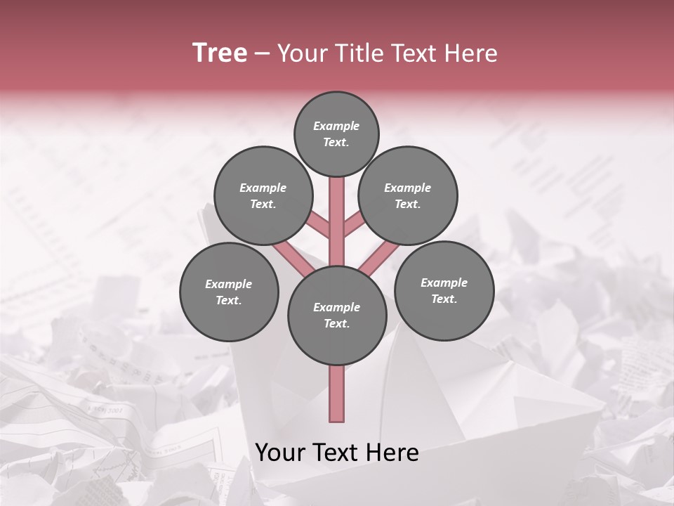 White Target Statistics PowerPoint Template