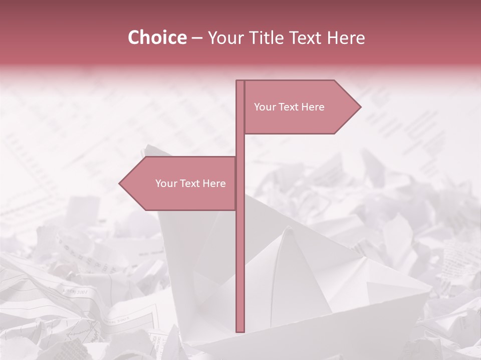White Target Statistics PowerPoint Template