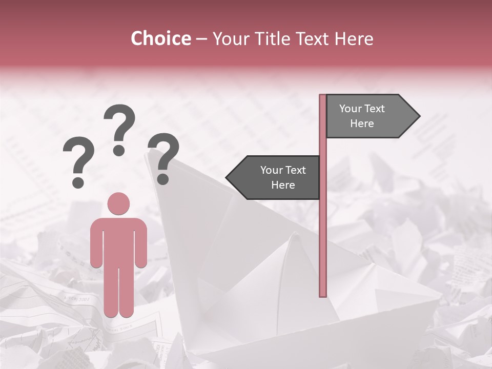White Target Statistics PowerPoint Template