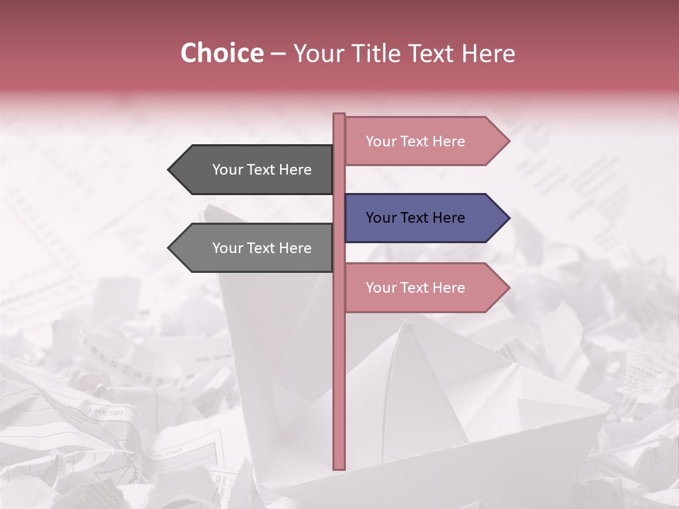 White Target Statistics PowerPoint Template