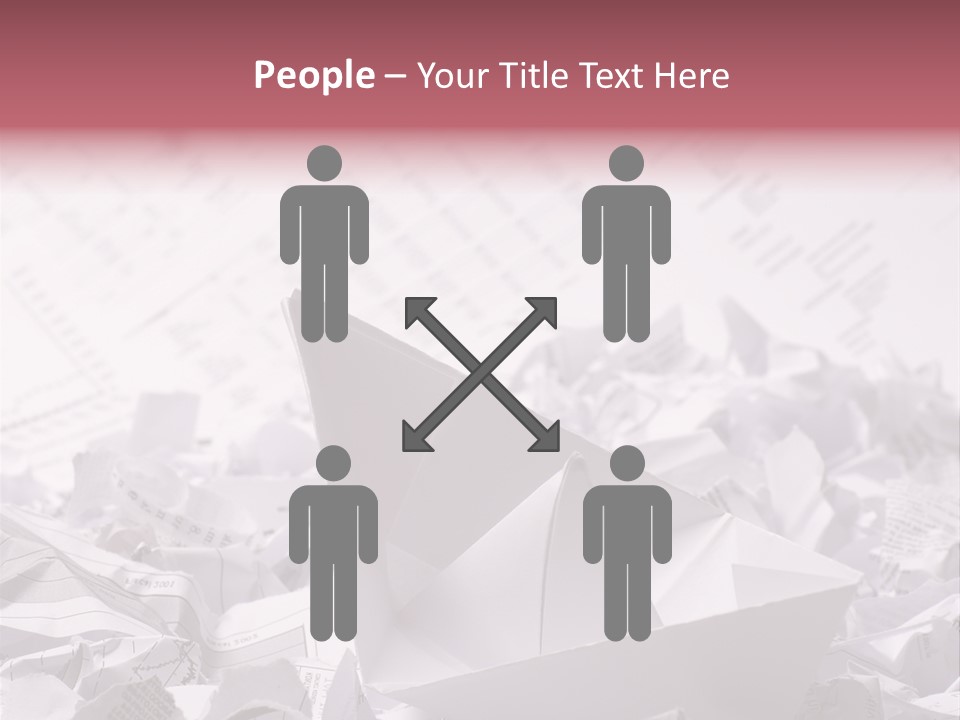 White Target Statistics PowerPoint Template