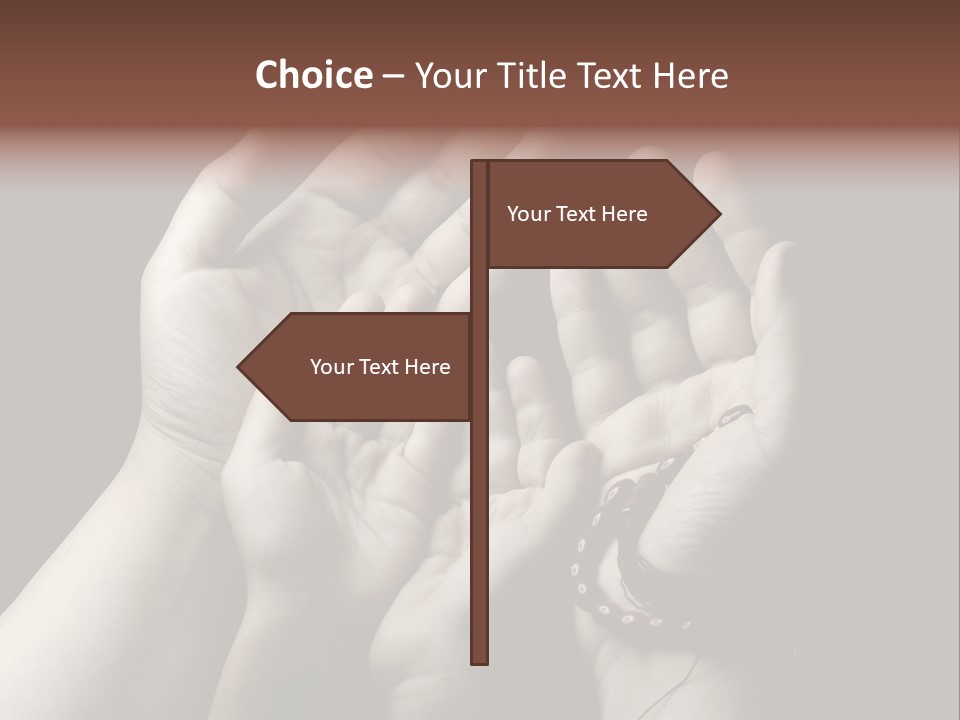 Child Wish White PowerPoint Template