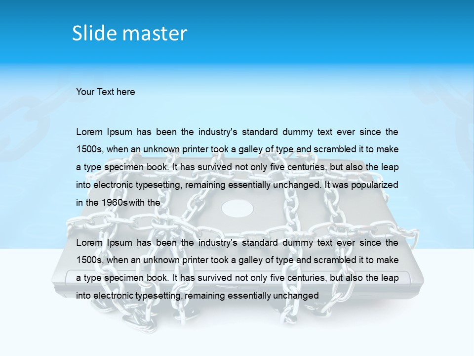 Lock Virus Banking PowerPoint Template