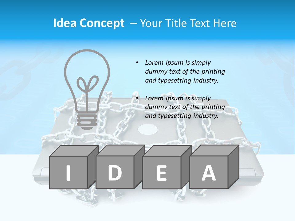 Lock Virus Banking PowerPoint Template