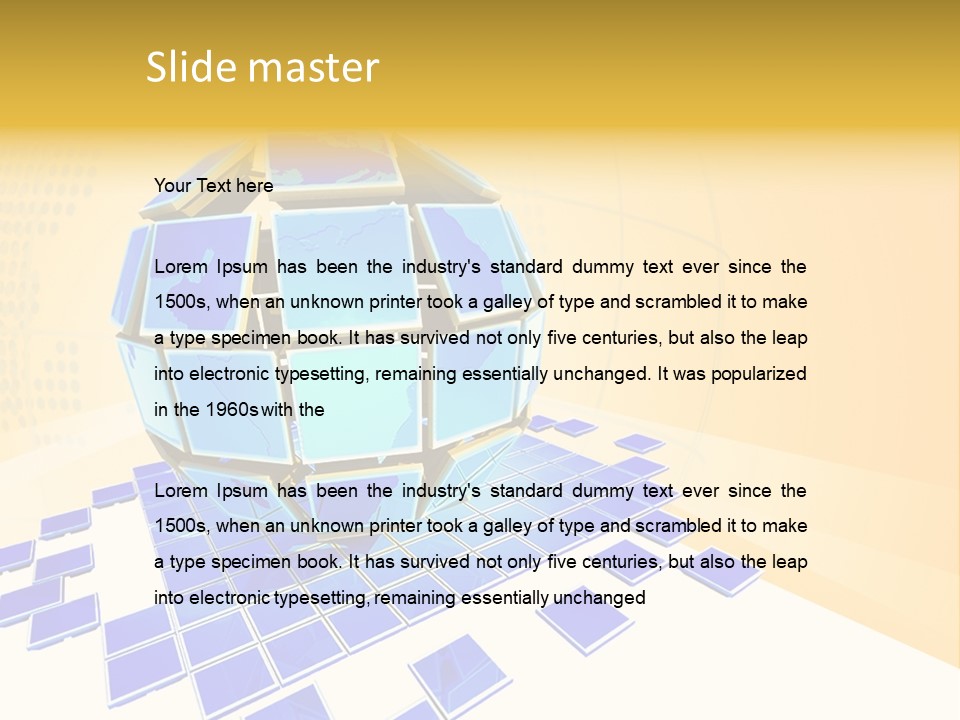 Planet World Electronic PowerPoint Template