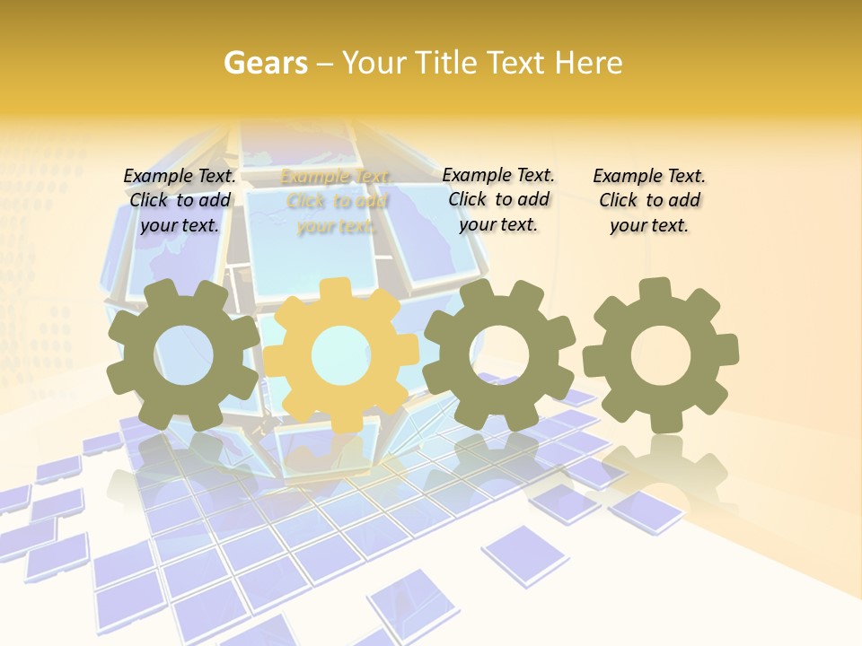 Planet World Electronic PowerPoint Template