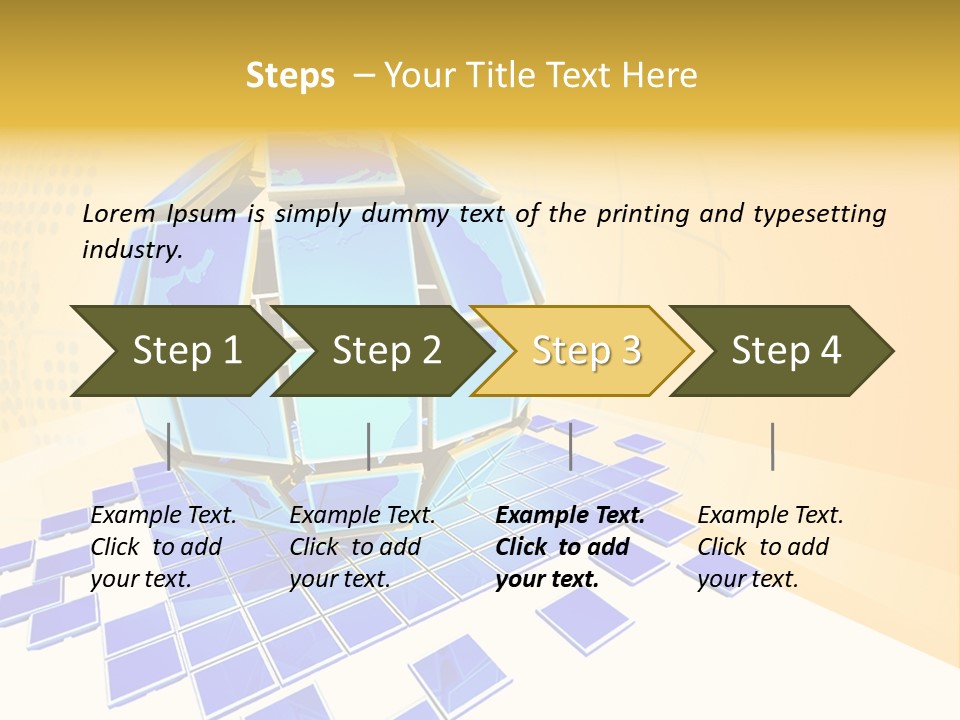 Planet World Electronic PowerPoint Template