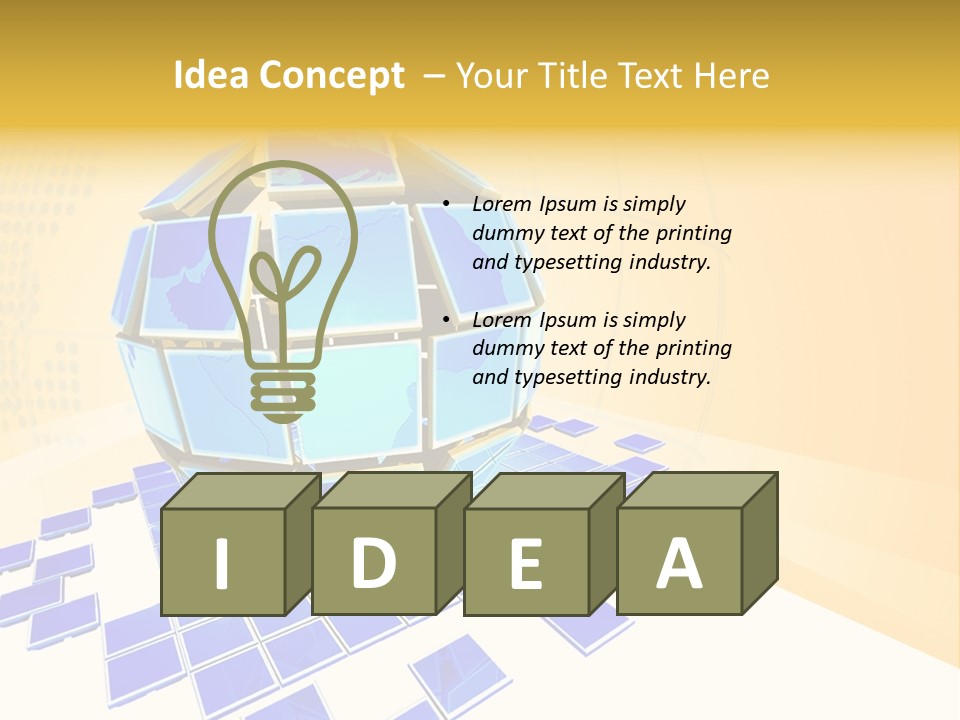 Planet World Electronic PowerPoint Template
