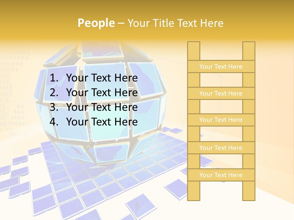 Planet World Electronic PowerPoint Template