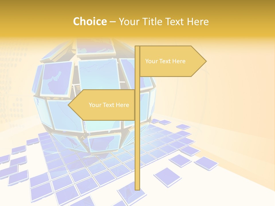Planet World Electronic PowerPoint Template