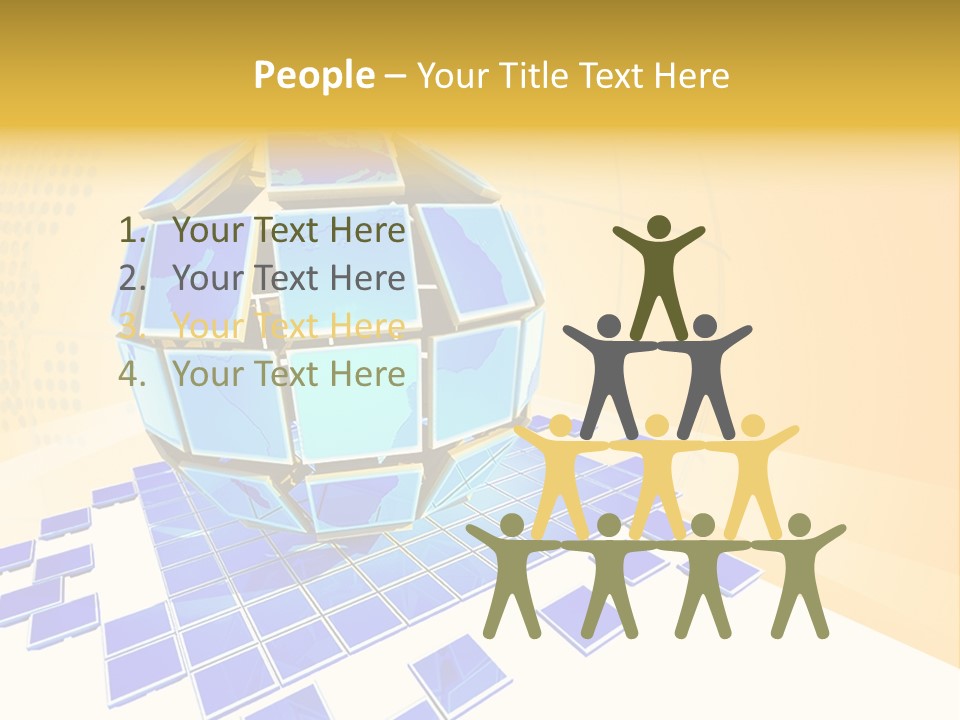 Planet World Electronic PowerPoint Template