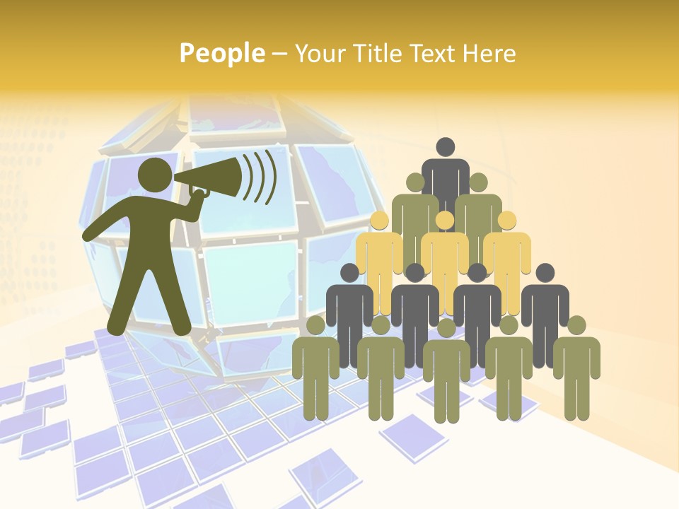 Planet World Electronic PowerPoint Template