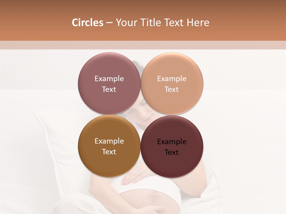 Couch Baby Beautiful PowerPoint Template