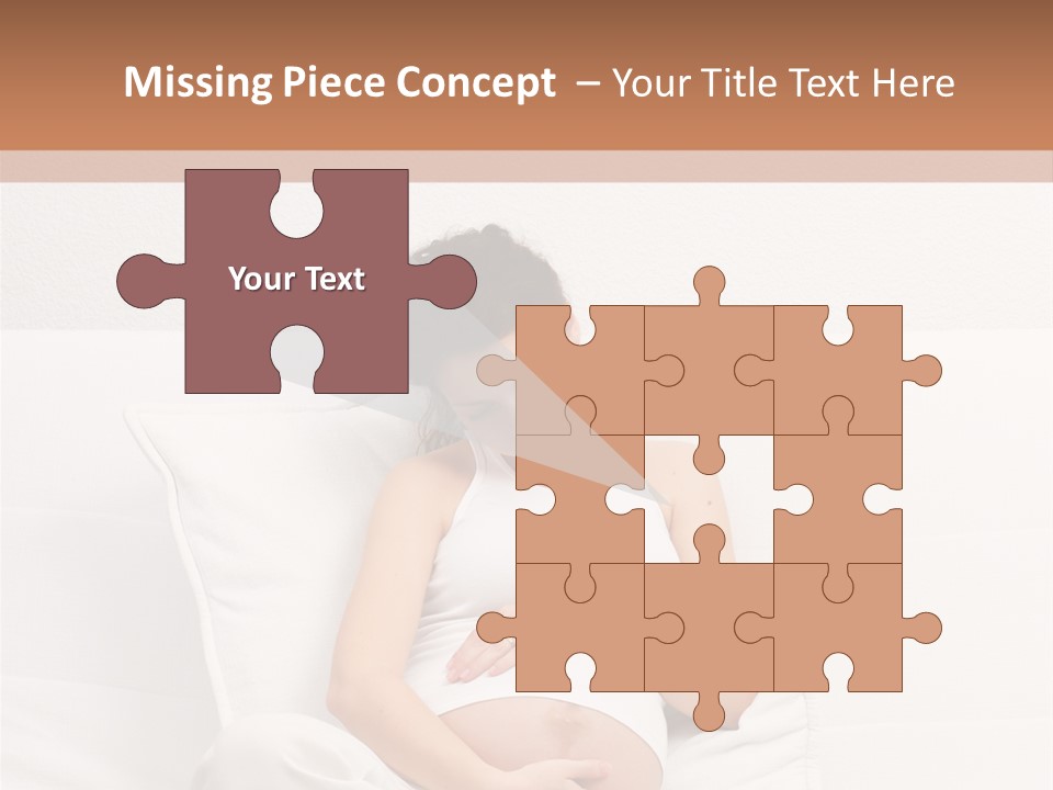 Couch Baby Beautiful PowerPoint Template