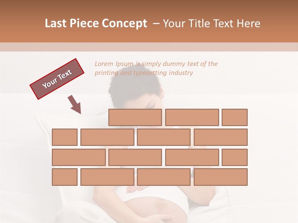 Couch Baby Beautiful PowerPoint Template