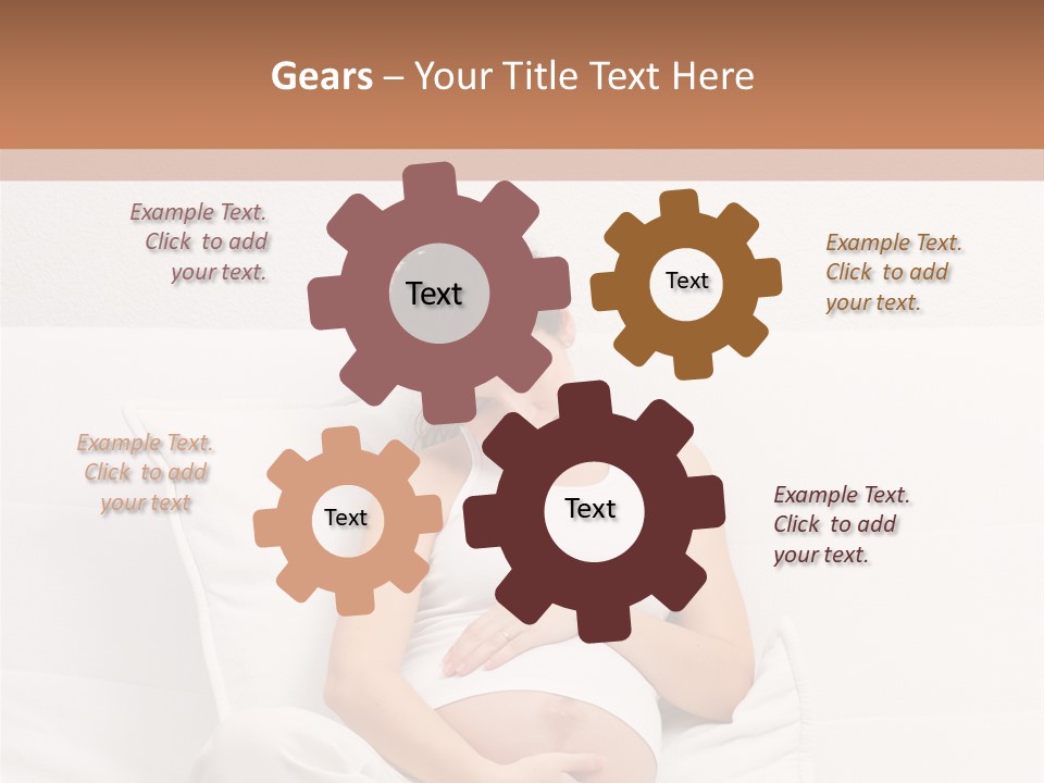 Couch Baby Beautiful PowerPoint Template