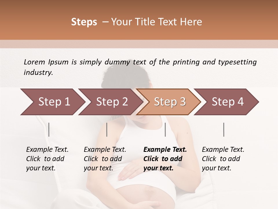 Couch Baby Beautiful PowerPoint Template