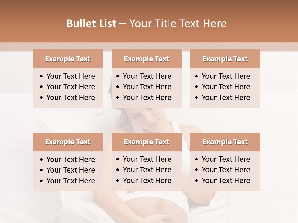 Couch Baby Beautiful PowerPoint Template