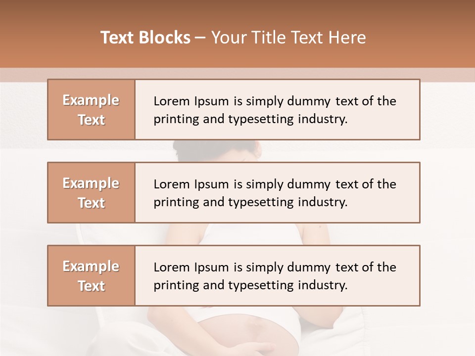 Couch Baby Beautiful PowerPoint Template