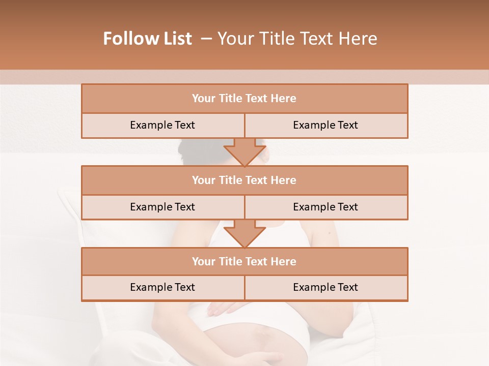 Couch Baby Beautiful PowerPoint Template