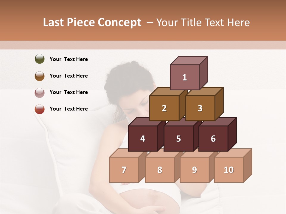 Couch Baby Beautiful PowerPoint Template