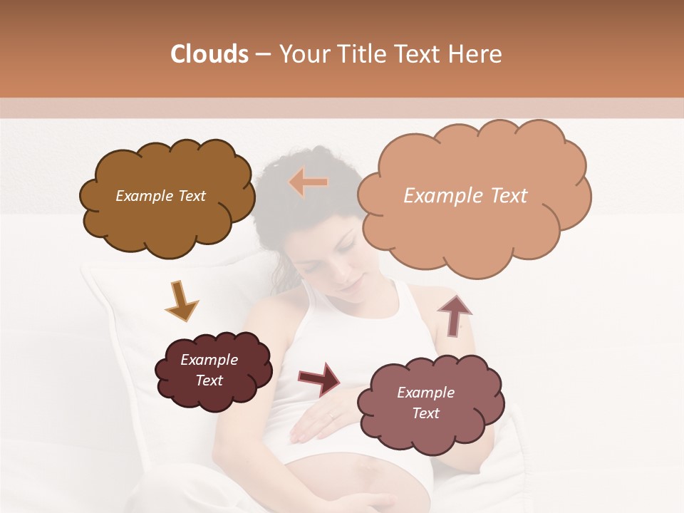 Couch Baby Beautiful PowerPoint Template
