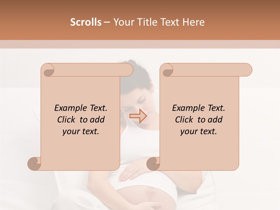 Couch Baby Beautiful PowerPoint Template