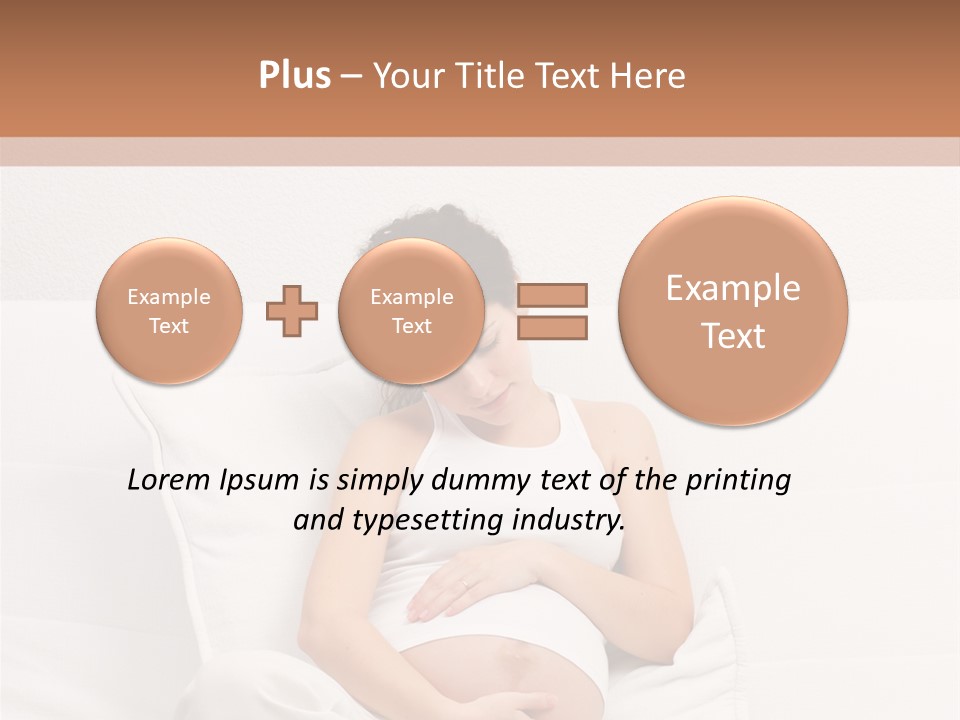 Couch Baby Beautiful PowerPoint Template