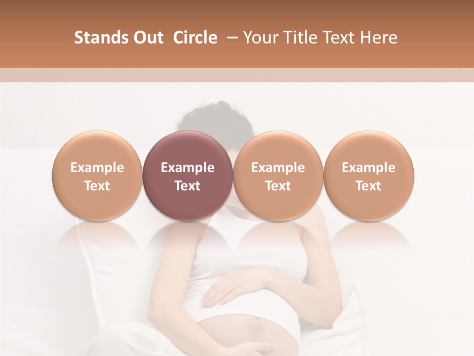 Couch Baby Beautiful PowerPoint Template