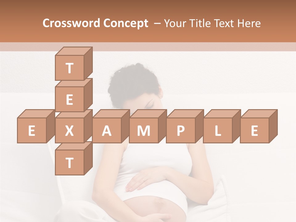 Couch Baby Beautiful PowerPoint Template