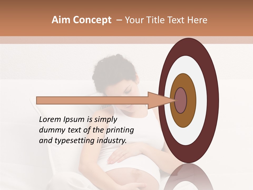 Couch Baby Beautiful PowerPoint Template