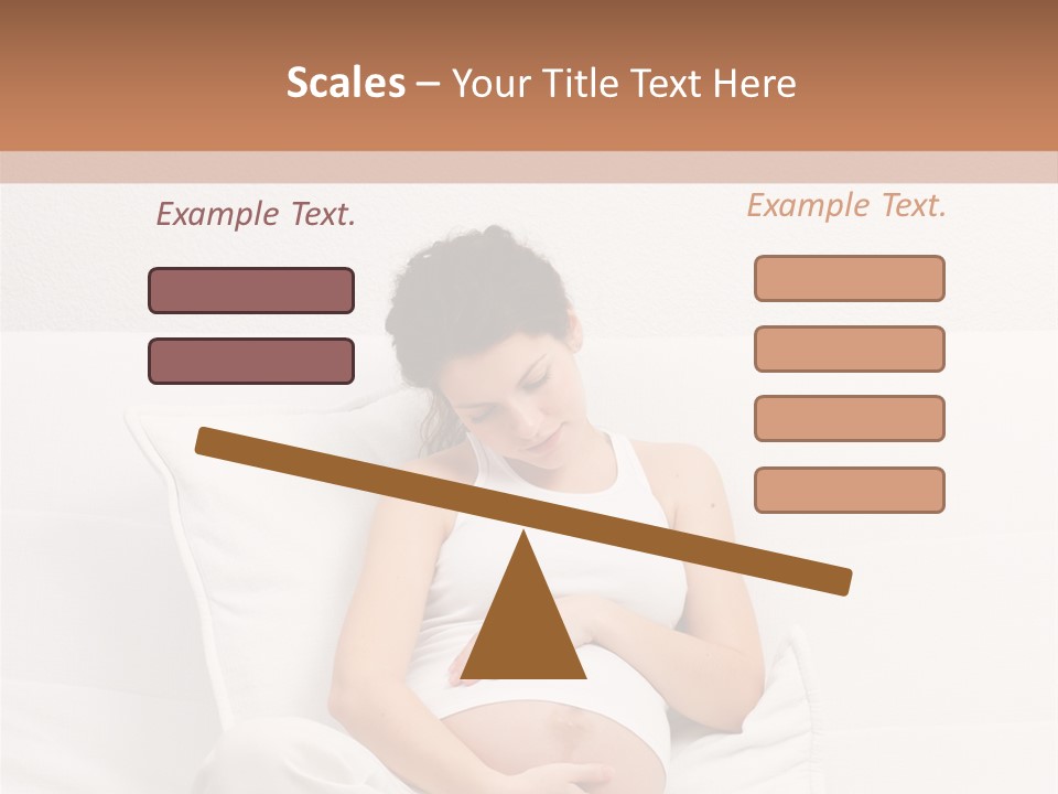 Couch Baby Beautiful PowerPoint Template