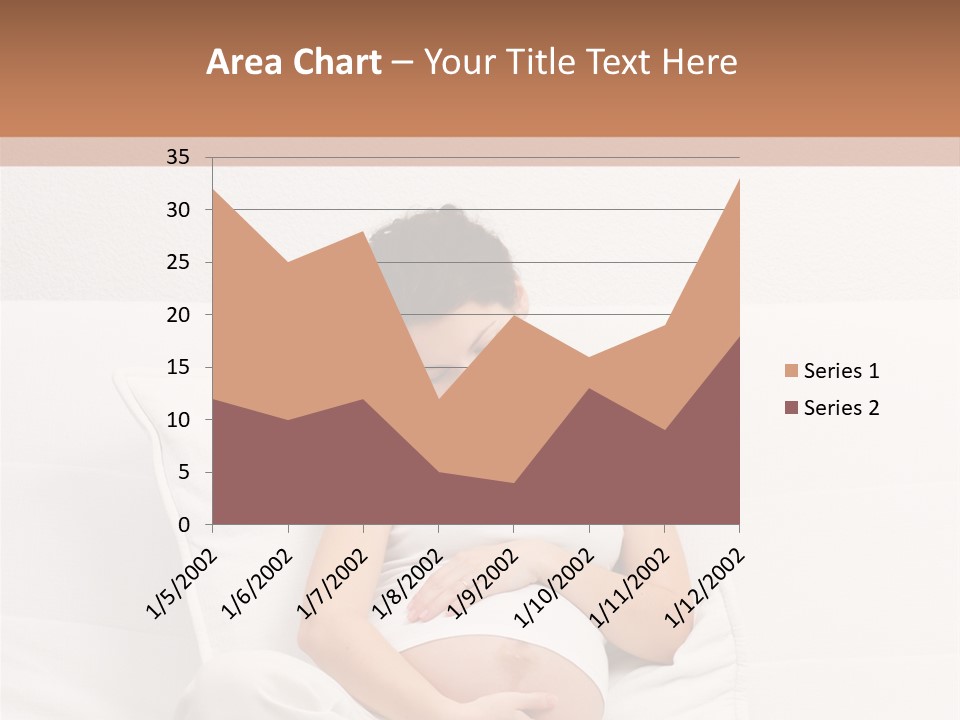 Couch Baby Beautiful PowerPoint Template