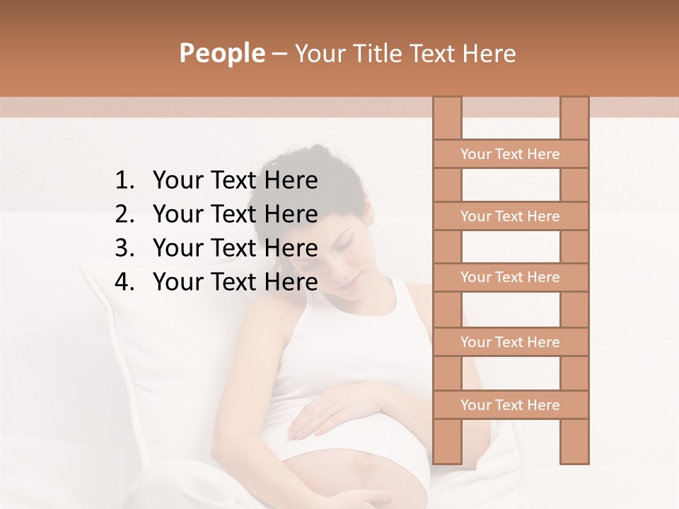 Couch Baby Beautiful PowerPoint Template