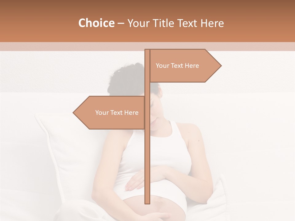 Couch Baby Beautiful PowerPoint Template