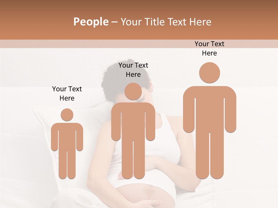 Couch Baby Beautiful PowerPoint Template