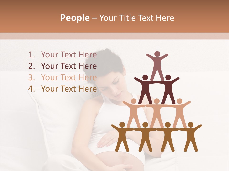 Couch Baby Beautiful PowerPoint Template