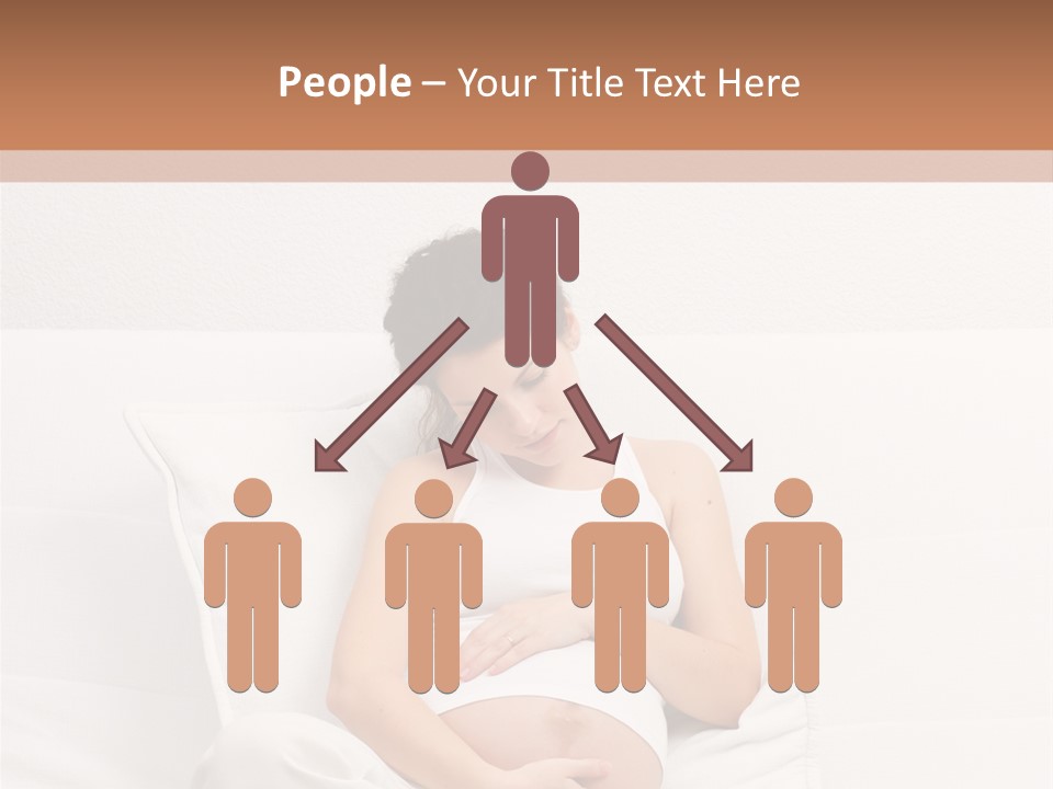 Couch Baby Beautiful PowerPoint Template