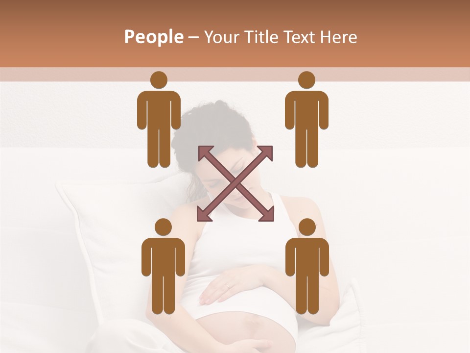 Couch Baby Beautiful PowerPoint Template
