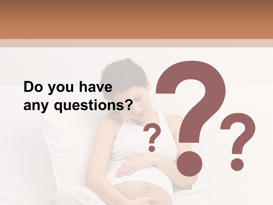 Couch Baby Beautiful PowerPoint Template